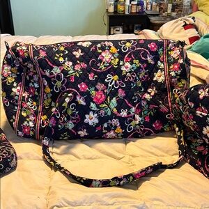 Floral Quilted Travel Bag